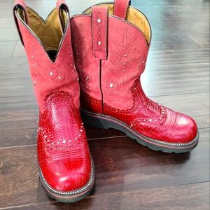 Ariat fat baby cowgirl boots women's size 10